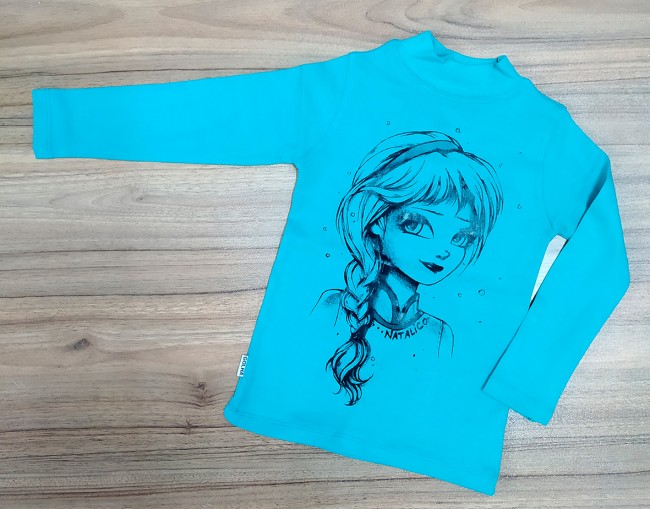 بلوز یقه سه سانتی طرح السا 